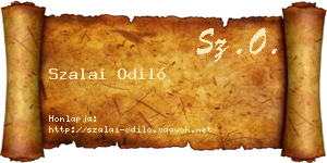 Szalai Odiló névjegykártya